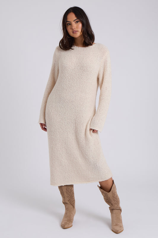 Bouclé Maxi Dress