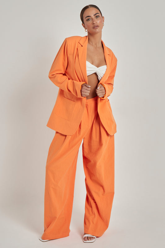 Linen Wide Leg Trouser