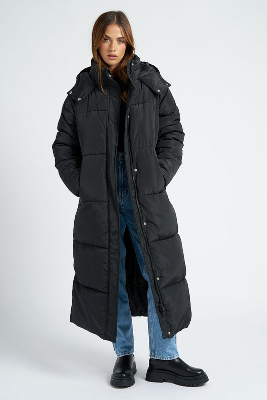 Black Maxi Puffer