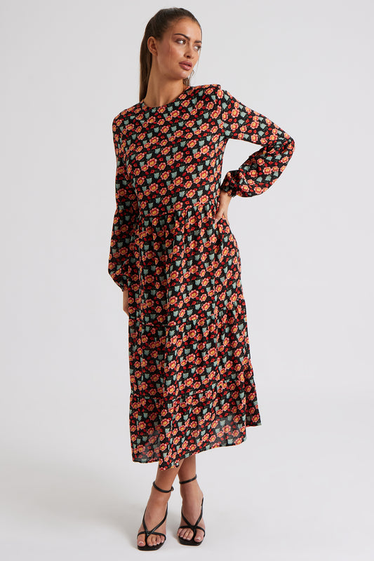 Sybille Floral Smock Dress