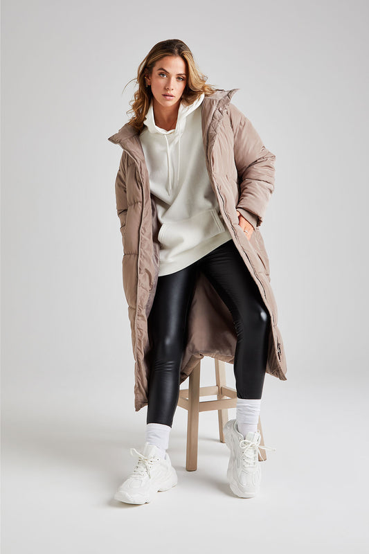 Mink Longline Puffer Jacket