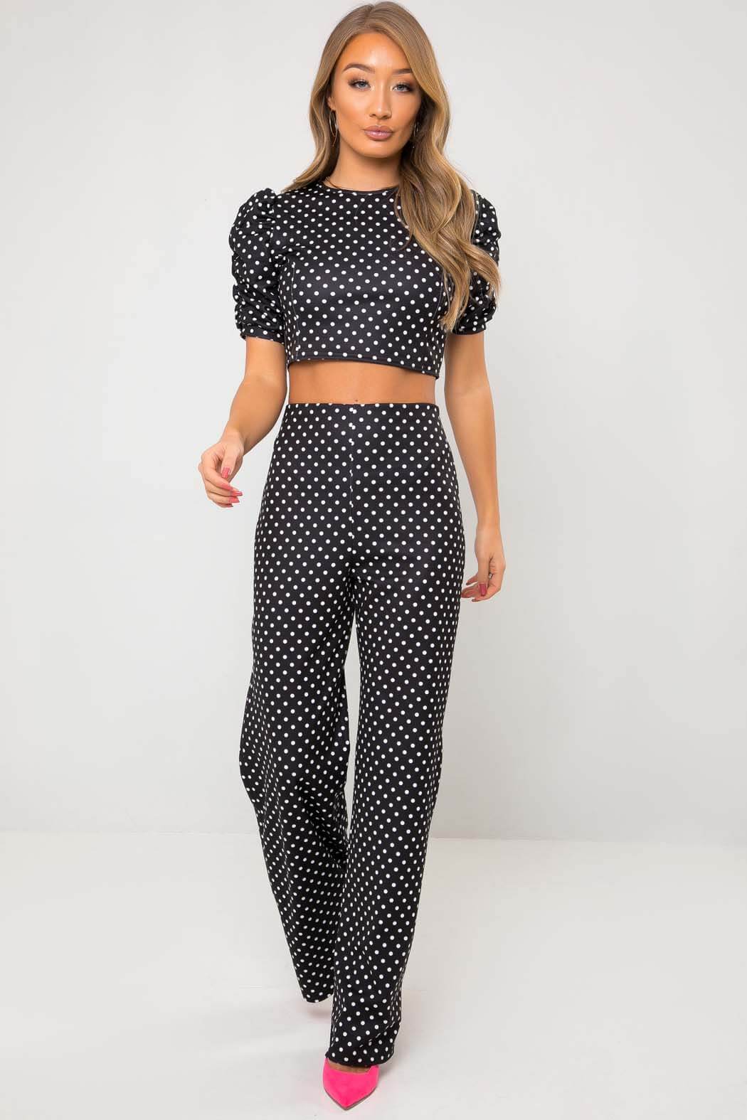 WIDE LEG TROUSER WITH FRONT POCKETS ALWAYS CHANGE YOUR SPOTS
