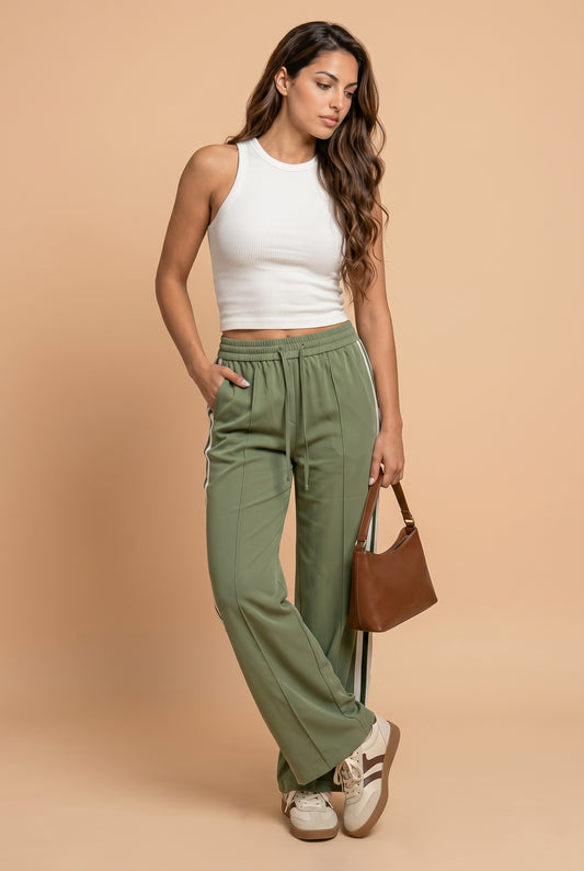 Taped Trouser Light Green