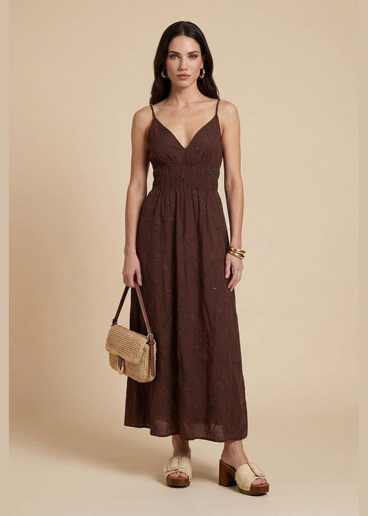Metallic Maxi Dress