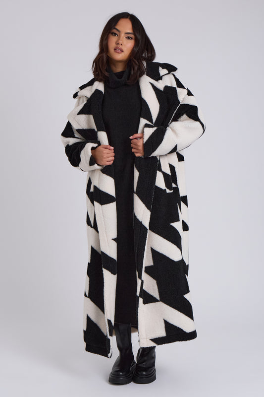 Dogtooth Borg Longline Jacket