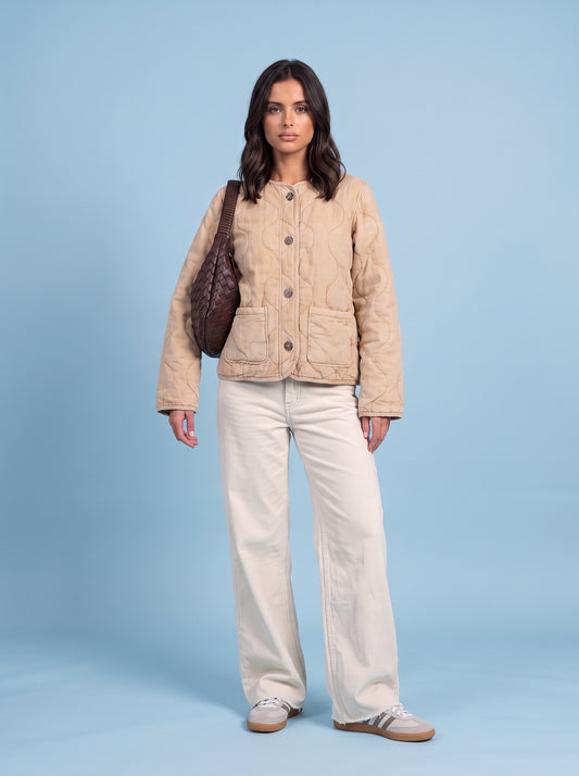 Washed Quilted Coat