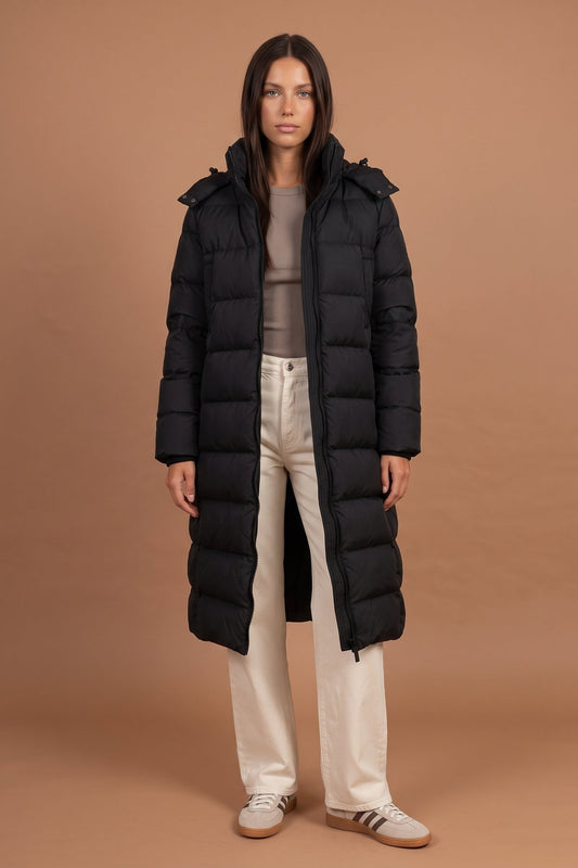 Seamless Puffer Jacket Black