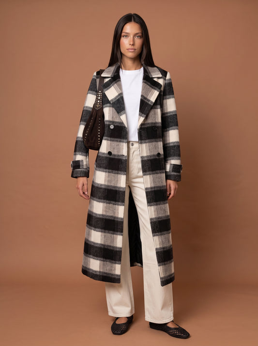 Check Formal Coat