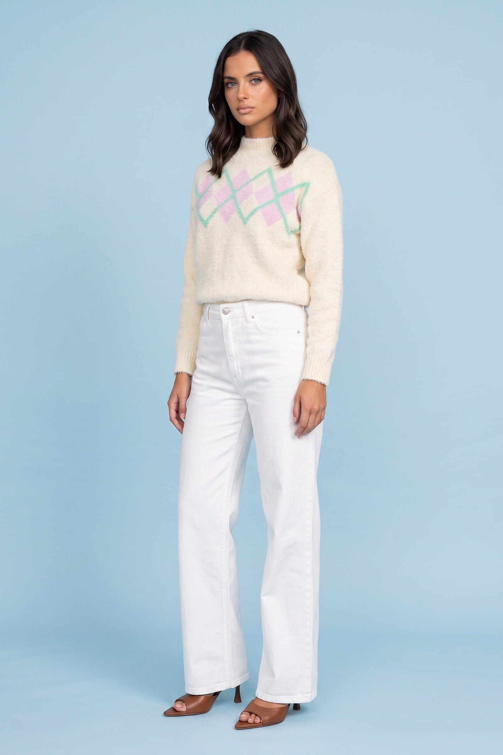 Argyle Boucle Jumper