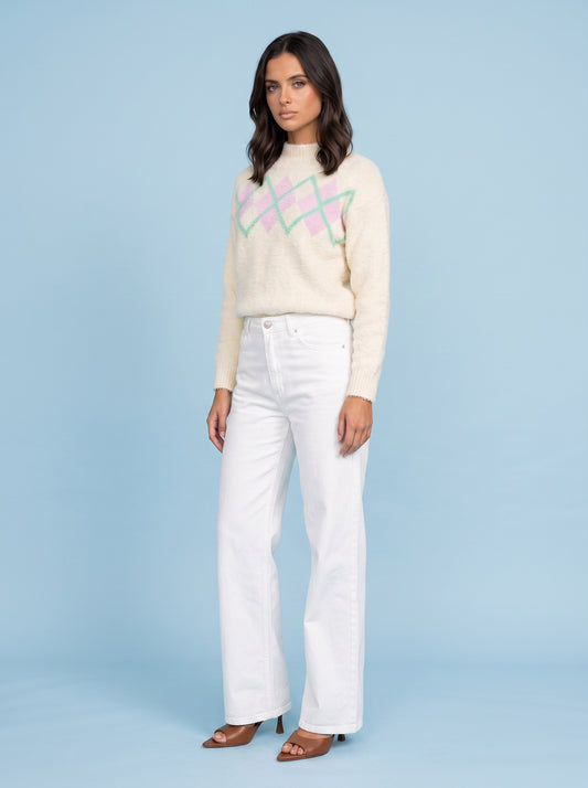 Argyle Boucle Jumper
