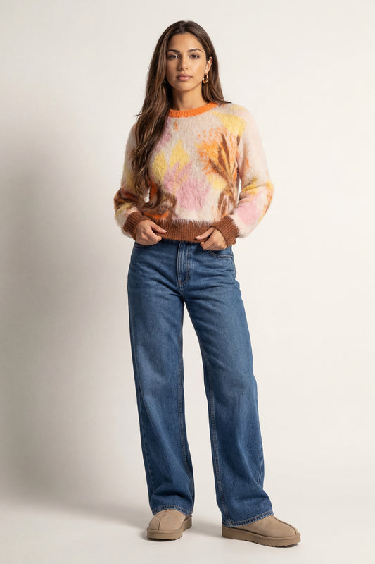 Abstract Wool Jumper