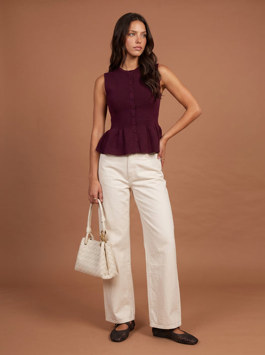 Peplum Vest