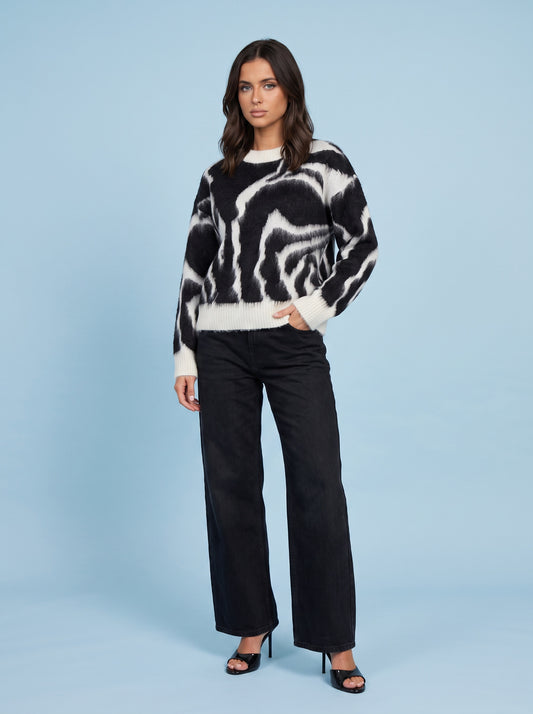 Zebra Print Jumper