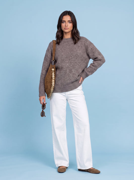 Wool Blend Longline Jumper