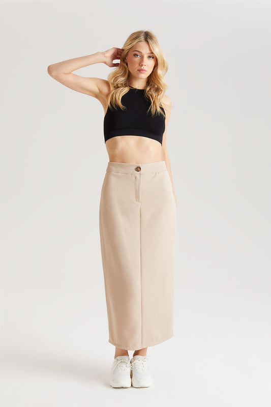 Stone Tailored Maxi Skirt
