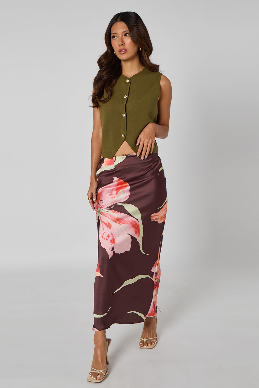 Floral Midi Skirt