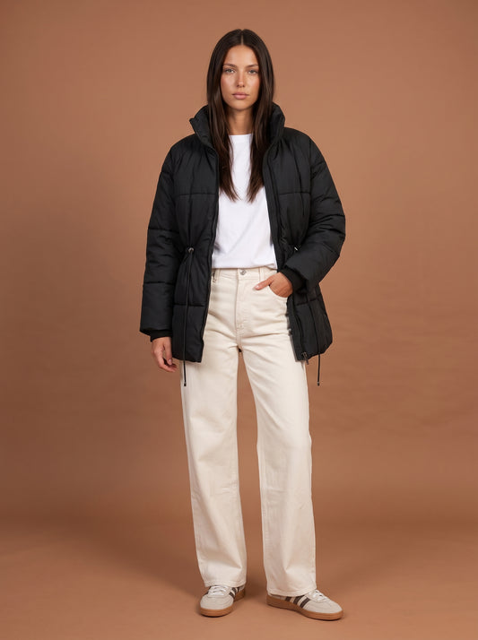 Waisted Puffer Coat