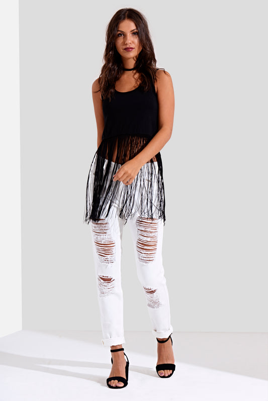 Fringe Vest Top