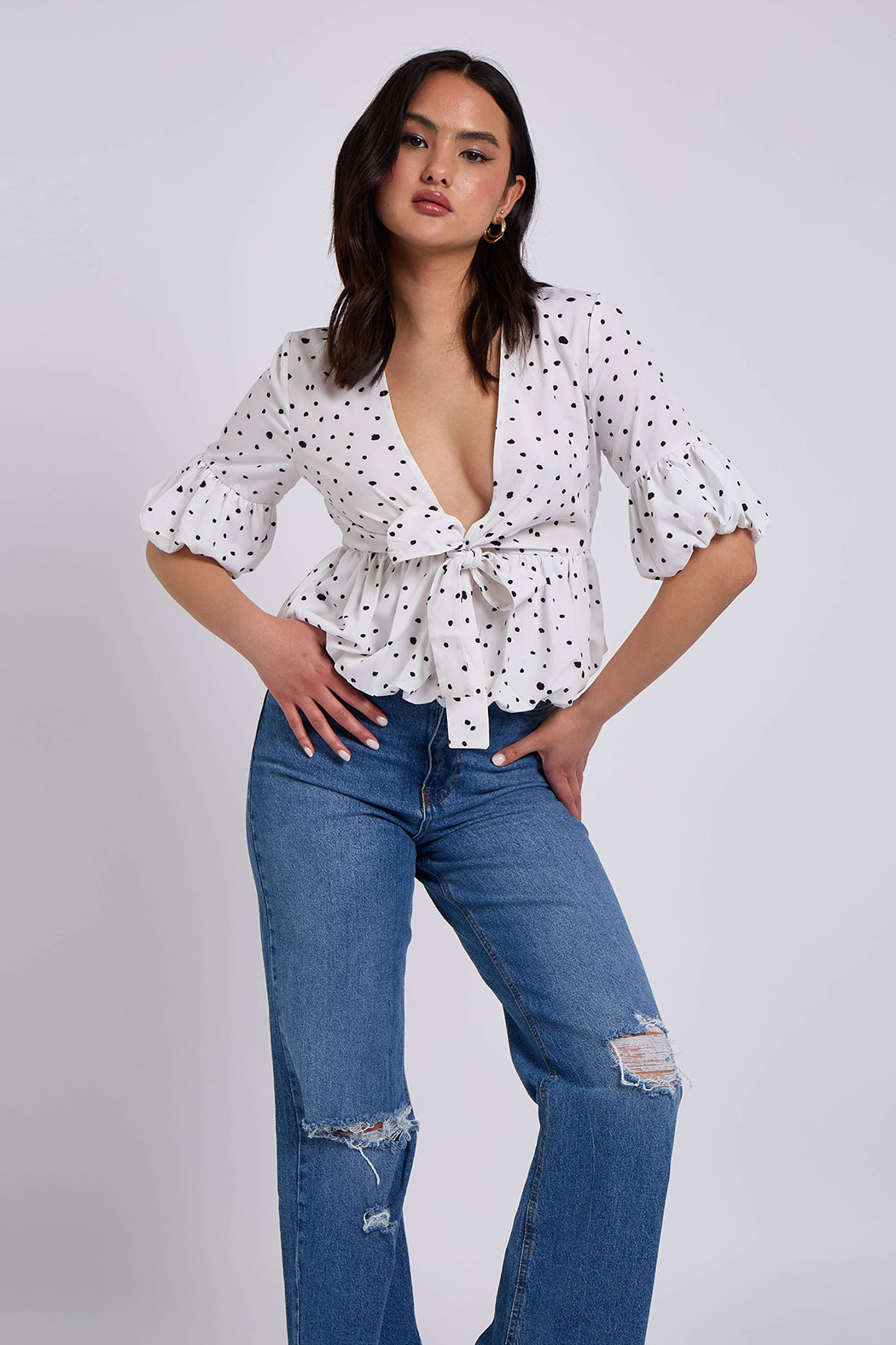 Carolina Bubble Hem Top