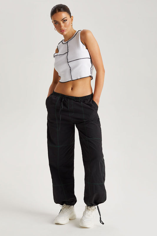 Contrast Stitch Trouser