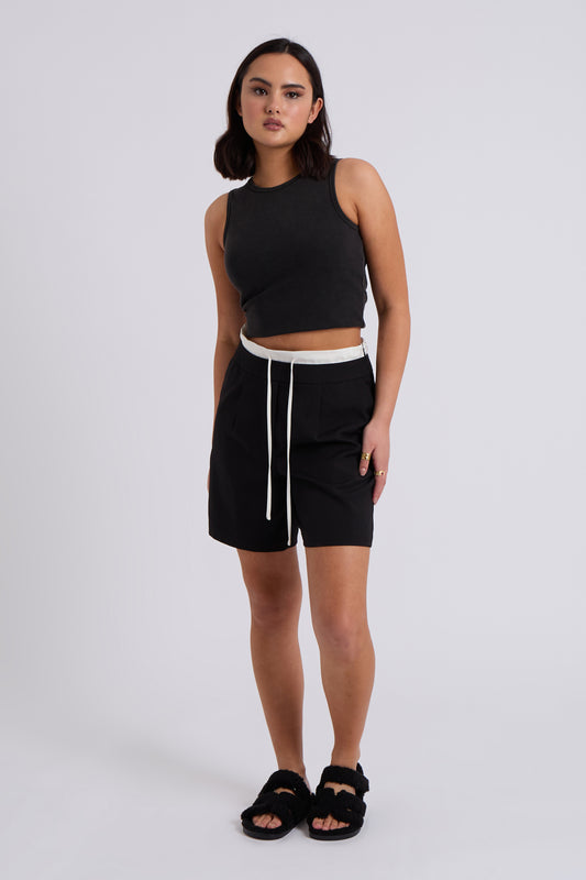 Double Waistband Bermuda Short