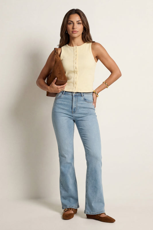 Boot Cut Jean Bleach