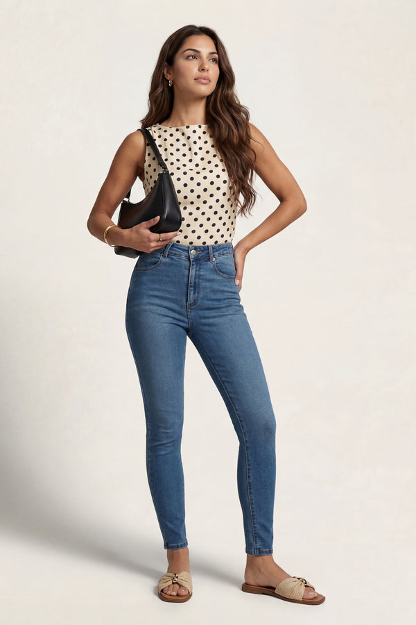 Skinny Jean Mid Blue