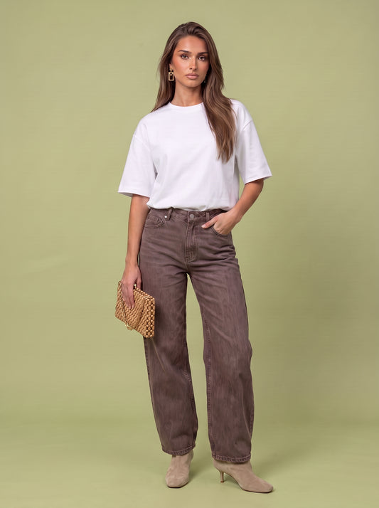 Blackcurrant Wide Leg Jean