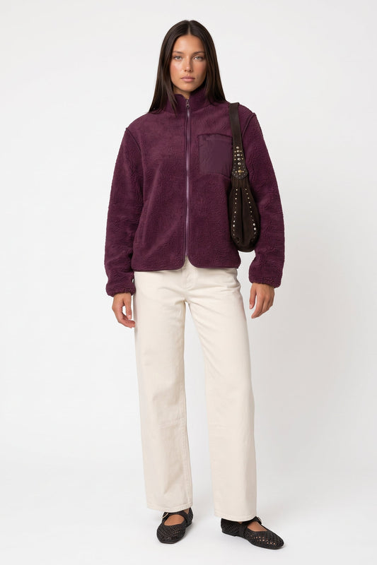Plum Fleece Jacket