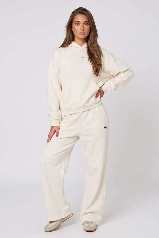 Rubber Branding Wide Leg Sweat Jogger