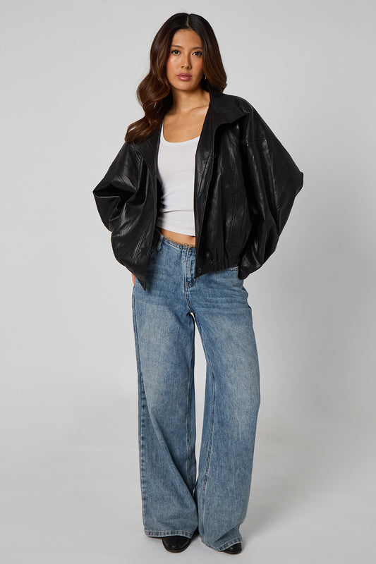 PU Oversized Jacket