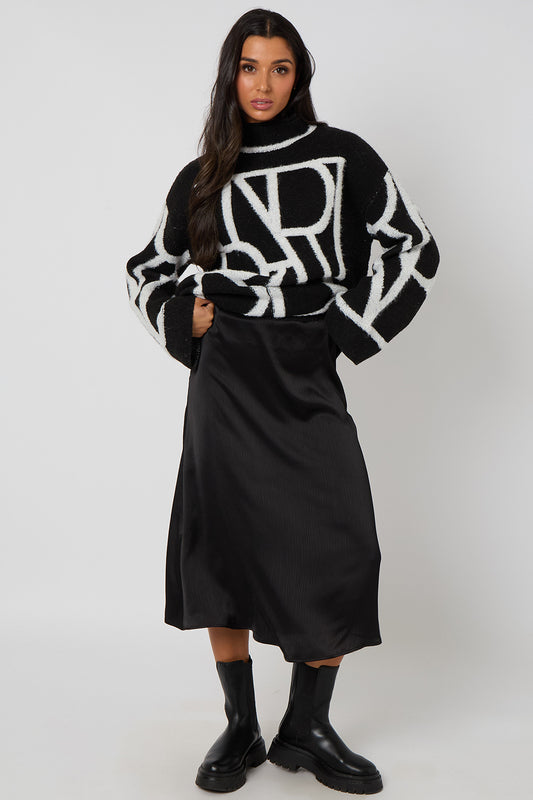 Abstract Slogan Jumper