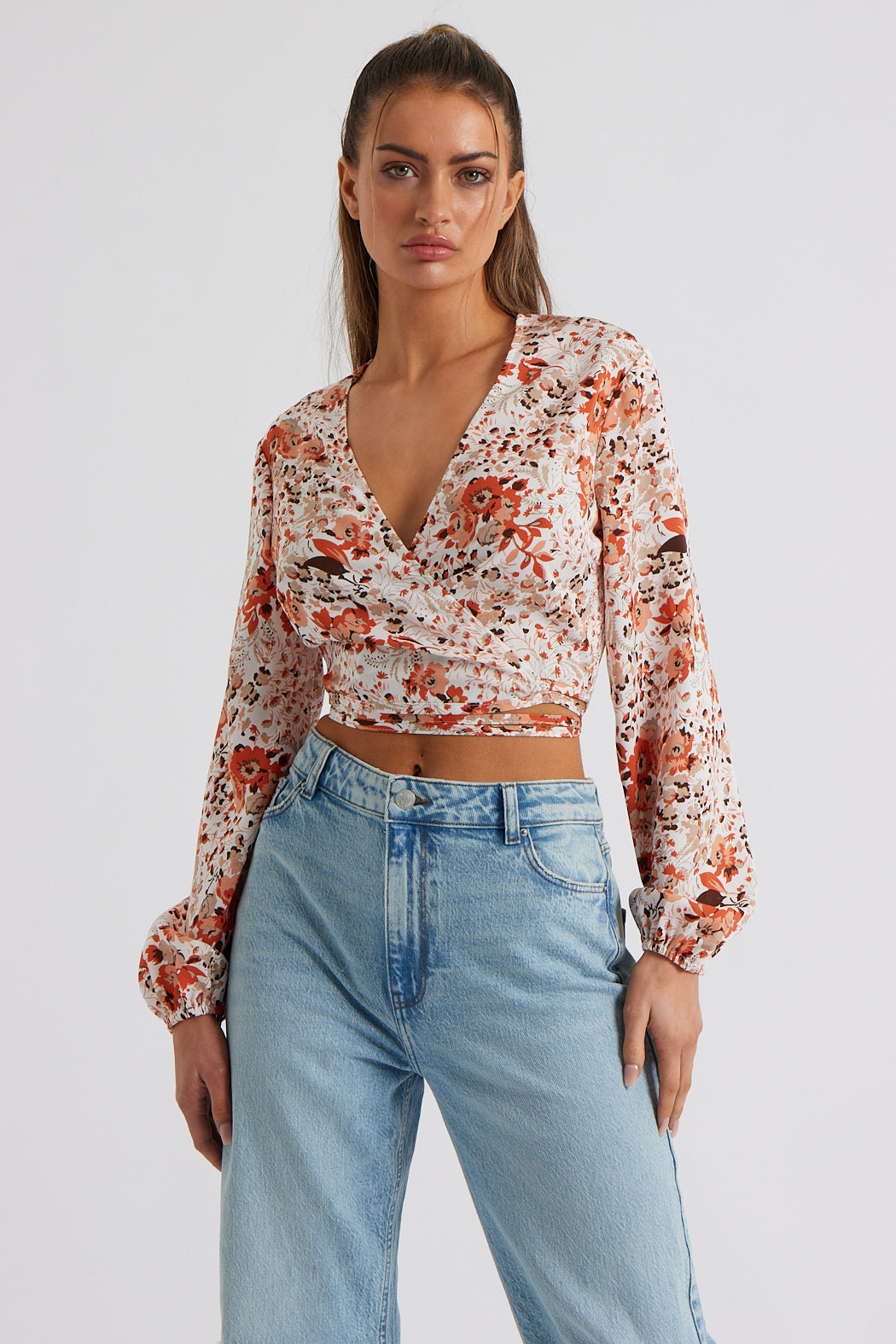 Tie Waist Wrap Top