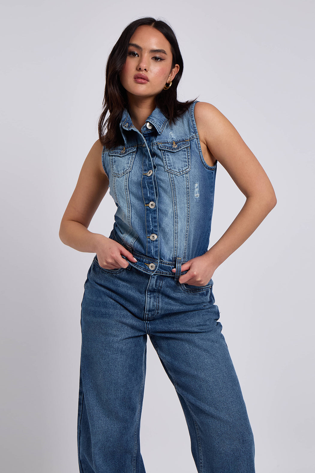 Cassie Denim Gilet