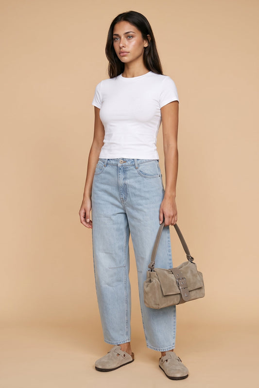 Classic Balloon Jean Bleach
