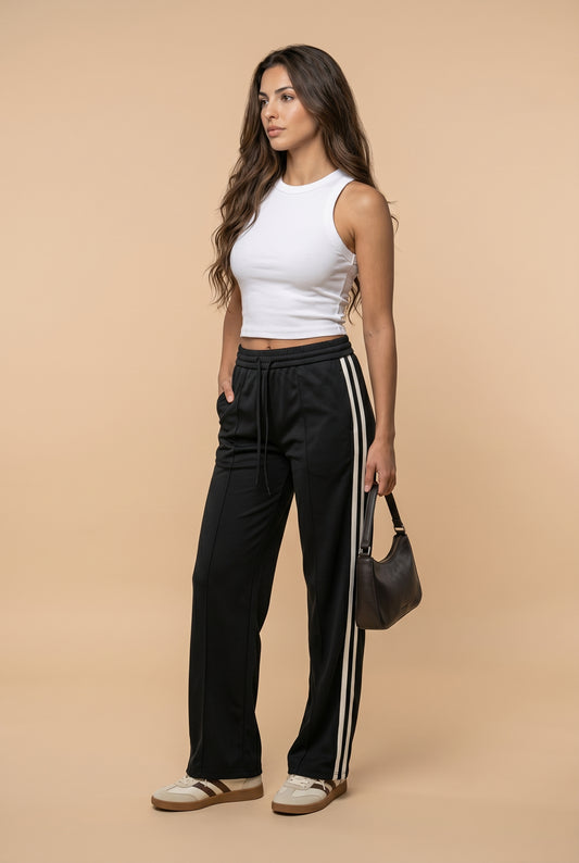 Taped Trouser Black