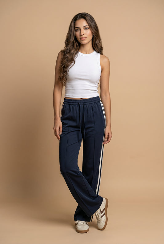 Taped Trouser Navy