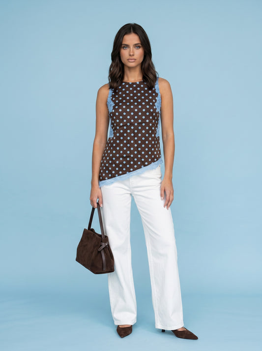 Lace Spot Top