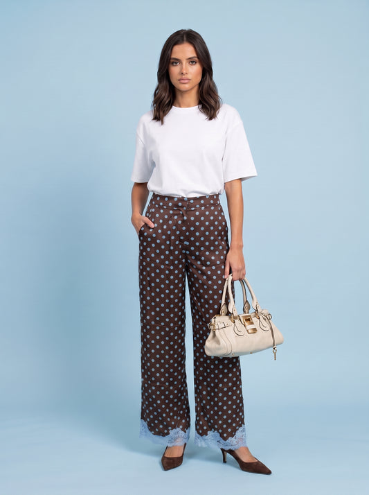 Lace Spot Trouser