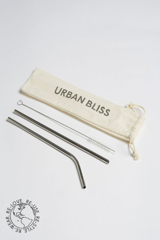 Urban Bliss Metal Reusable Straws