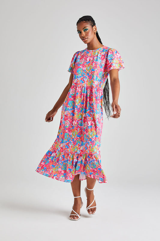 Eddie Floral Ruffle Dress