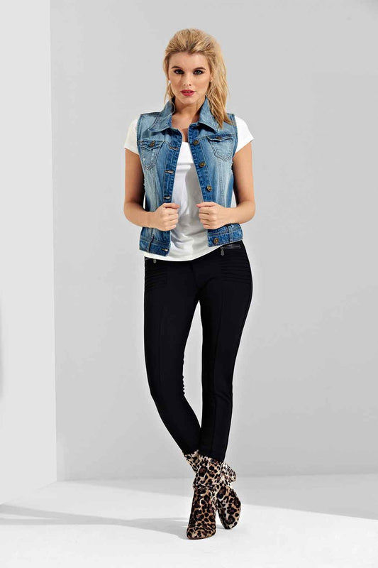 Cassie Blue Denim Gilet