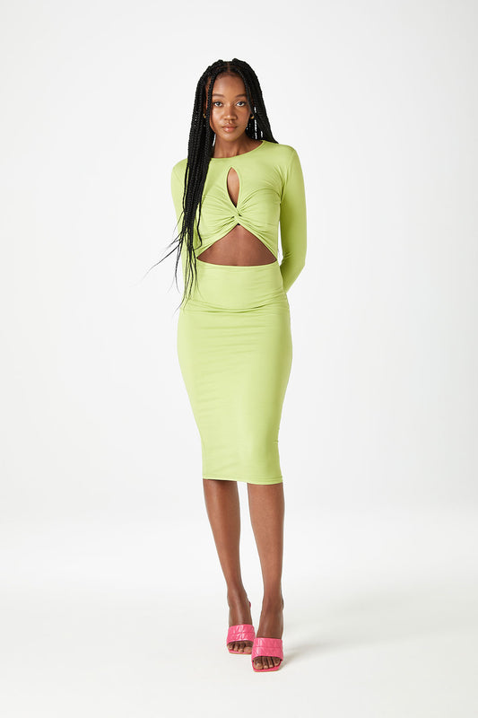 Bali Twist Cut Out Midi Dress