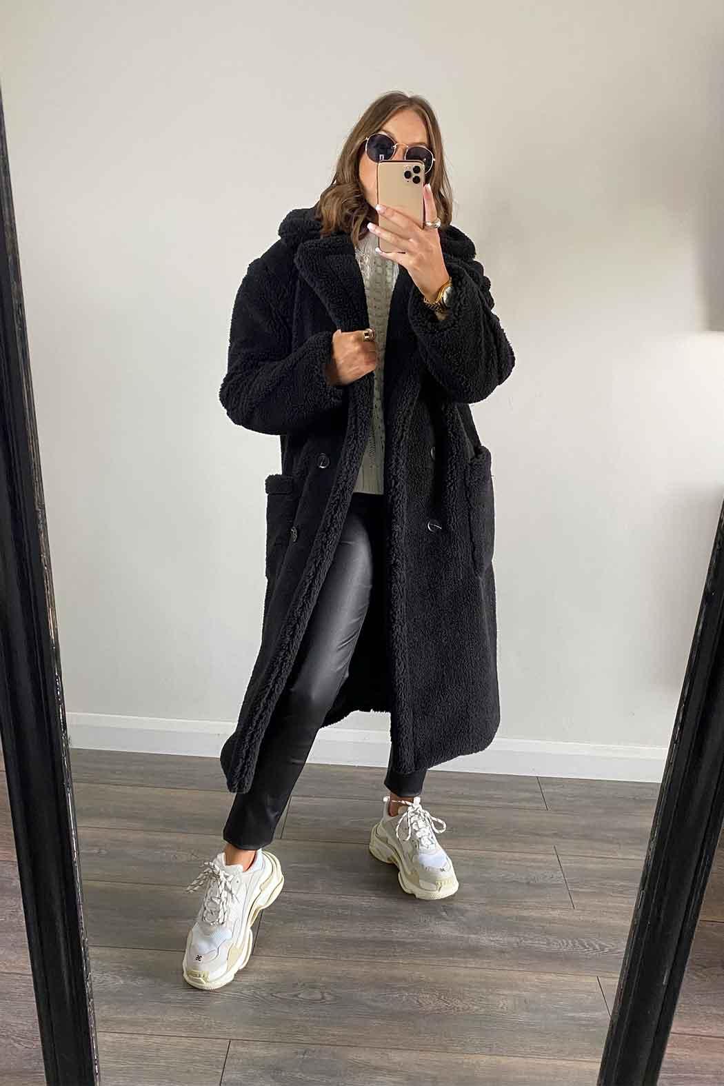 Fulham Long Line Teddy Borg Jacket