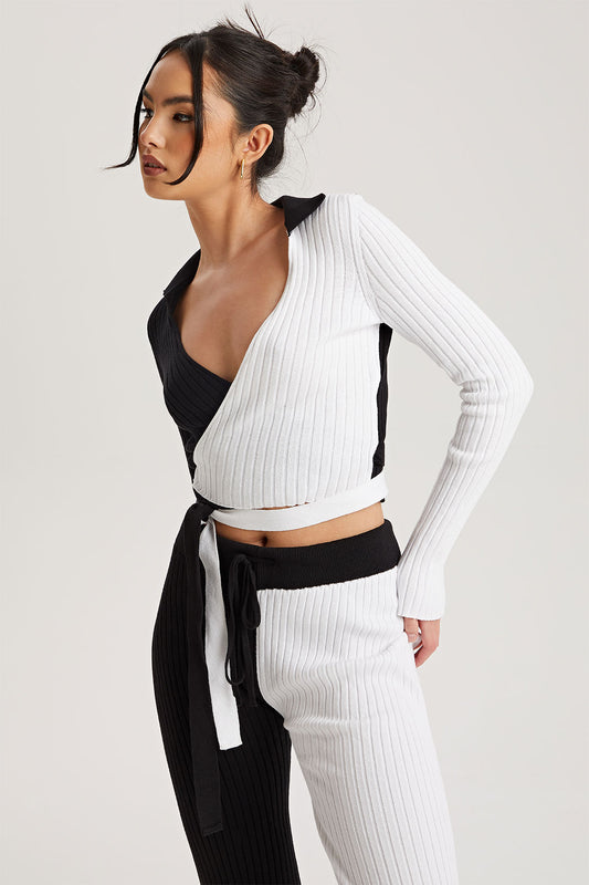Colour Block Wrap Ballerina
