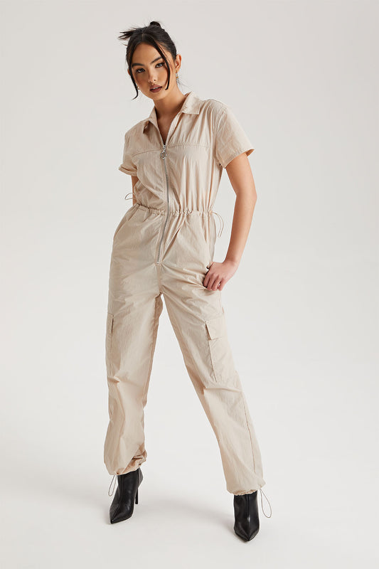 Stone Daniel Parachute Zip Through Jumpsuit