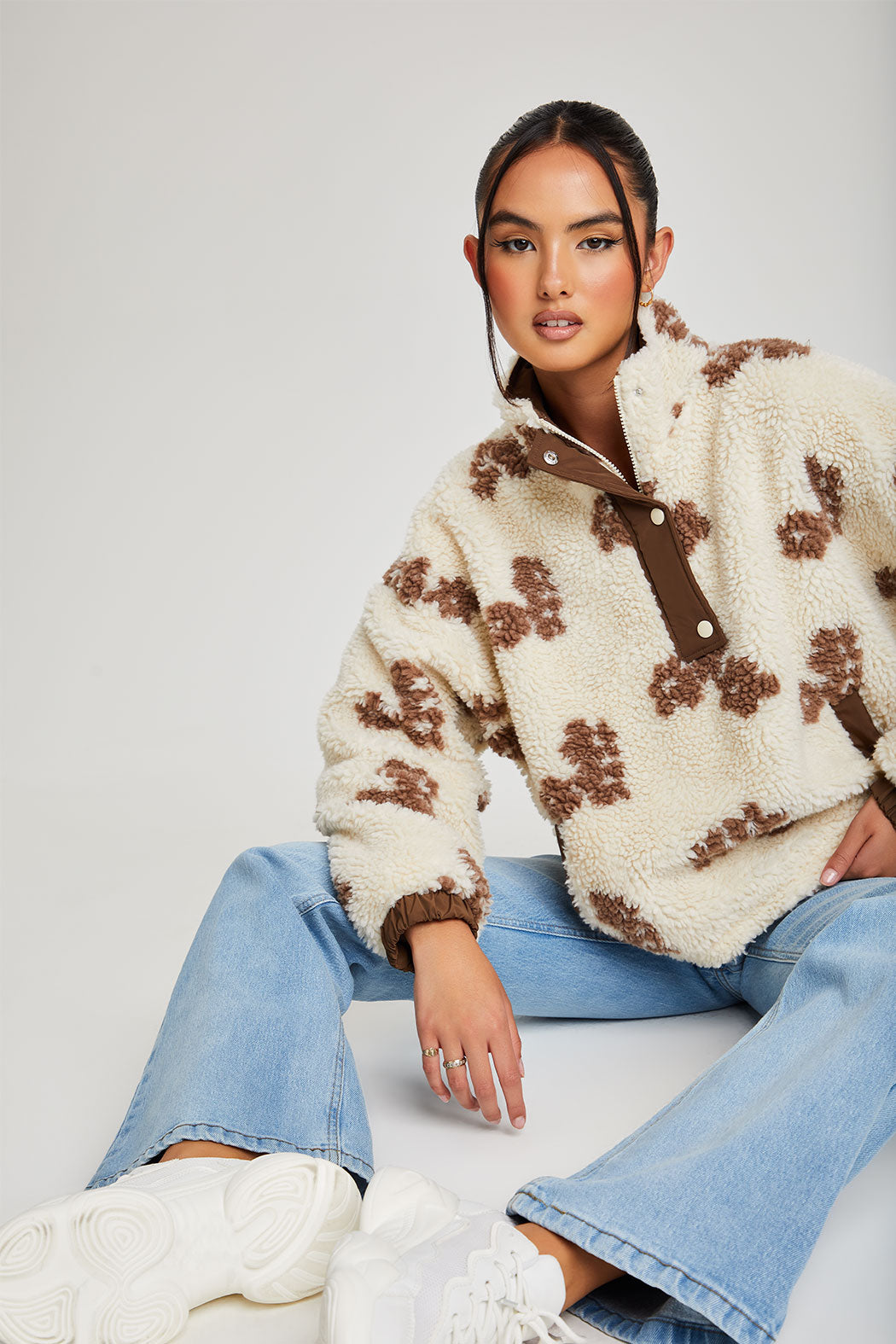 Floral Borg Jacket – Urban Bliss