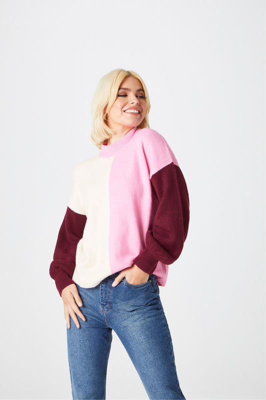 Bright Clean Colour Block Jumper