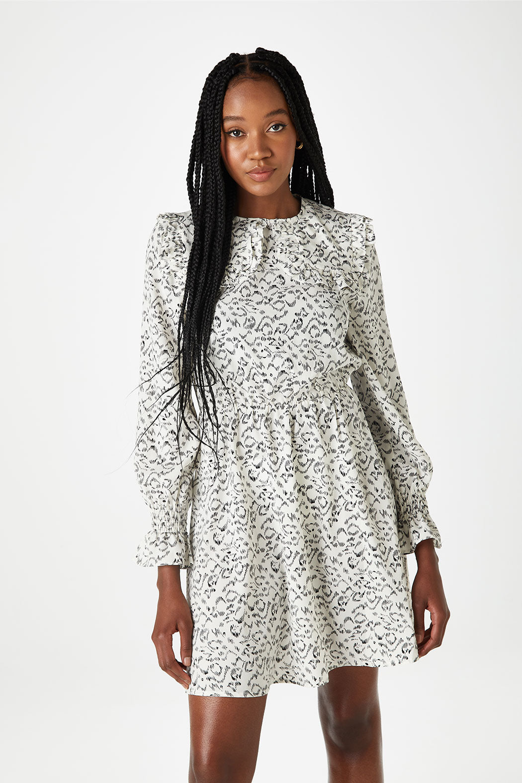 Simba Ruffle Edge Bib Dress