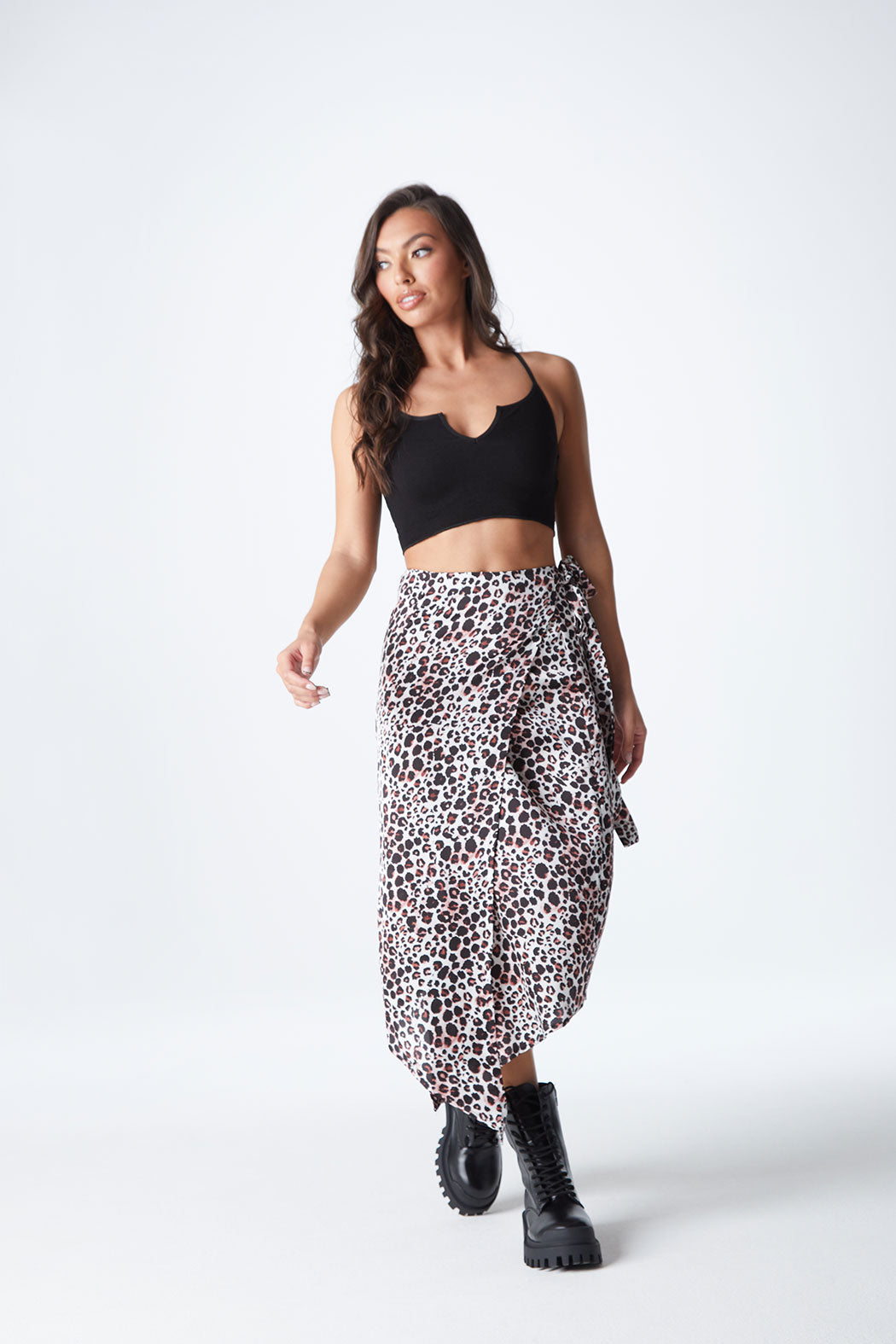 Wrap Midi Skirt